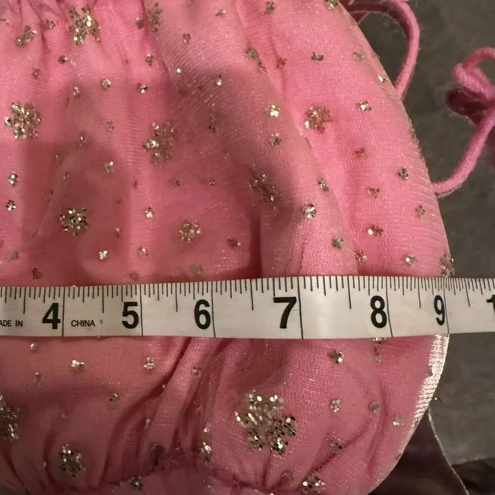 Free People Sparkle Pink Celebration Gift Sack/Make Up Bag/Closet Decoration NWT